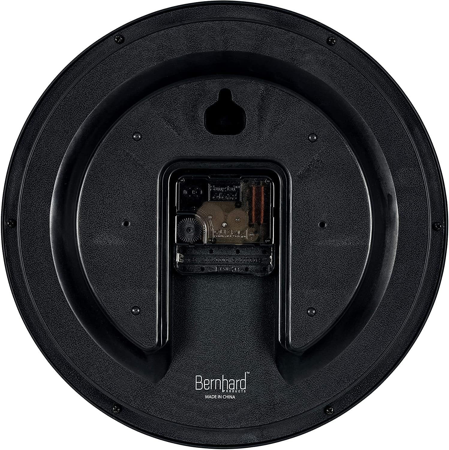 Black Wall Clock Silent Non Ticking 10 Inch Quality Quartz Battery Operated round Easy to Read Home/Office/Kitchen/Classroom/School Clock Sweep Movement