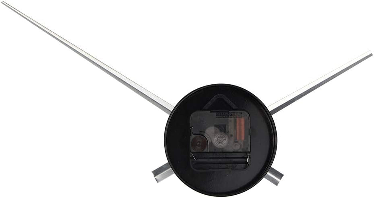 DIY Large 3D Clock Hands Wall Art Decor Quartz Clock Mechanism Accessories (Black)
