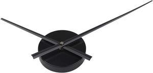DIY Large 3D Clock Hands Wall Art Decor Quartz Clock Mechanism Accessories (Black)