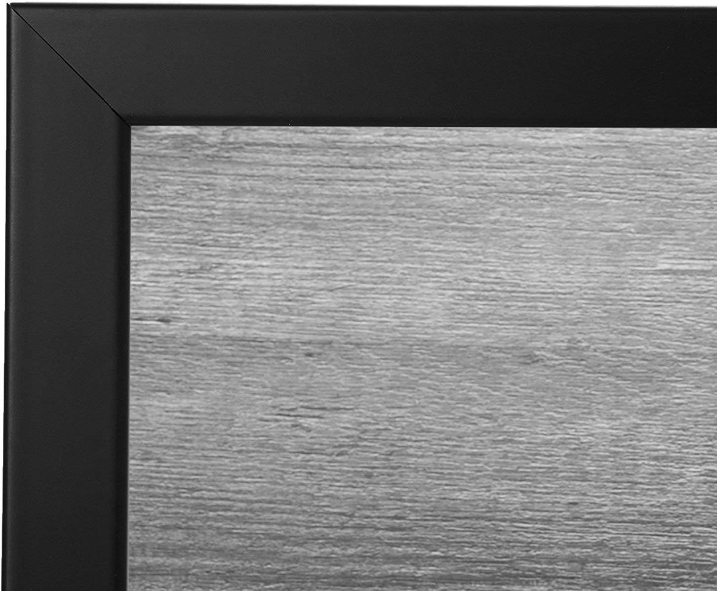 16X20 Picture Frame with Polished Plexiglass - Black Picture Frame - Wide Photo Frames Made of Engineered Wood for Vertical or Horizontal Wall Display - Epic Collection - Black